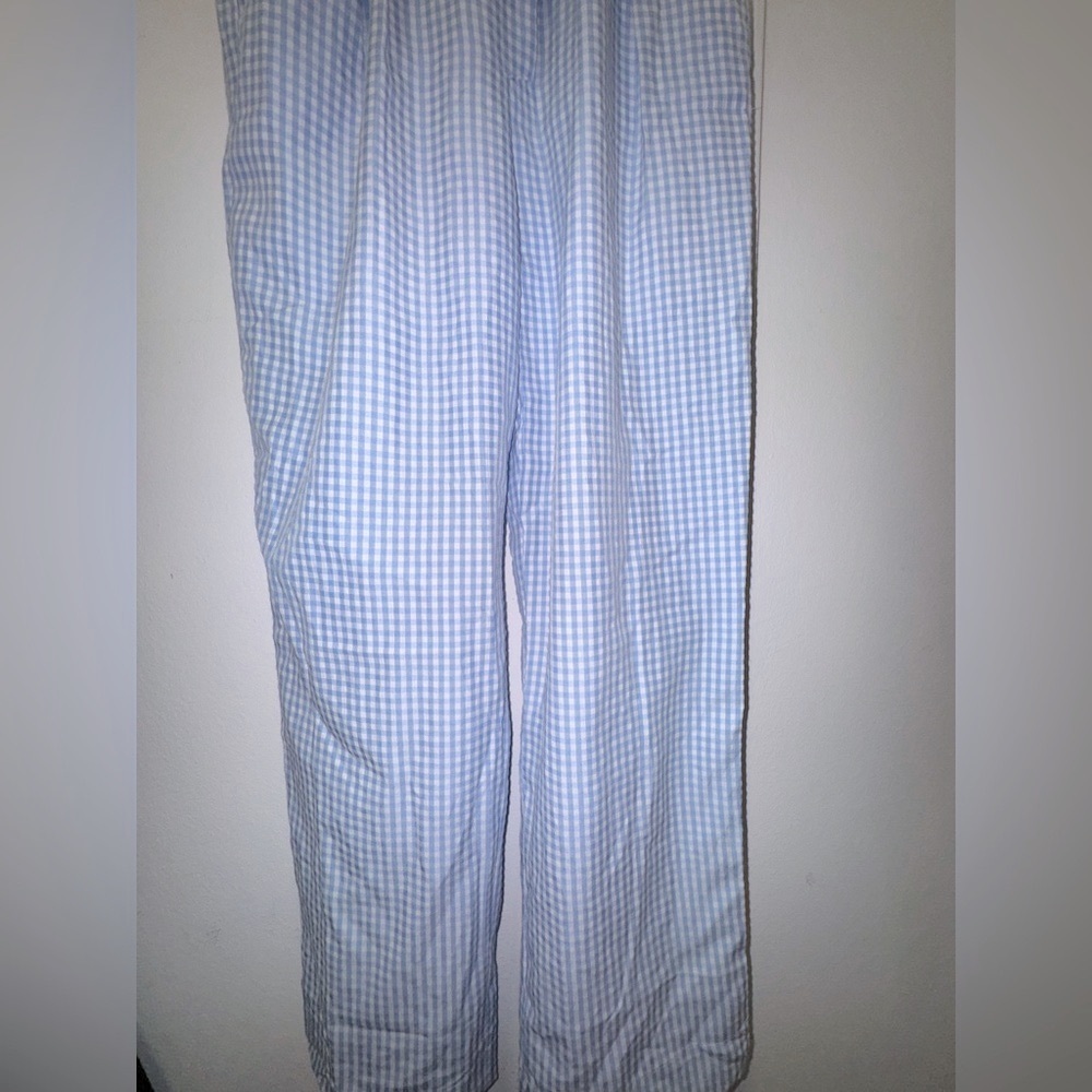 NWT Mable Blue Gingham Jumpsuit with Cinched Waist Small fits US 6/8 - Picture 2 of 6